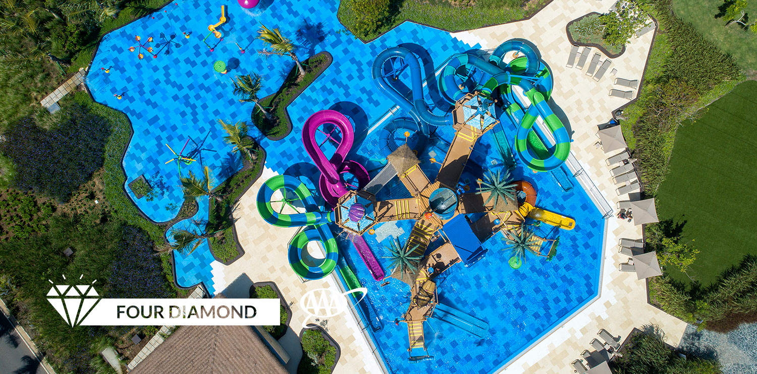  Iconic image of the Waterpark of the Lopesan Costa Bávaro hotel, Resort, Spa & Casino in Punta Cana, Dominican Republic 